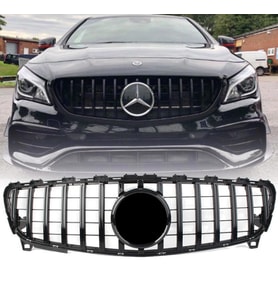 Mercedes A Serisi W176 GTR Ön Panjur Parlak Siyah 2012-2015