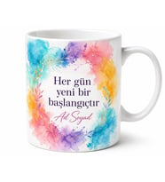 Kişiye Özel Renkli Tasarım Baskılı Kupa Bardak Hediyelik Porselen Hediye