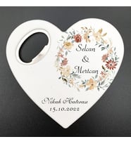 Nikah, Nişan, Kına, Söz, Sünnet, Doğum Hatırası Kalp Açacak Magnet MG Atölye