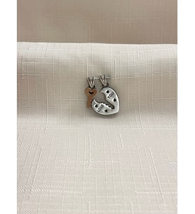 LOVE YOU YAZILI 925 AYAR ÇİFT KOLYE
