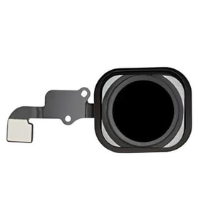 iPhone 6 PLUS Home Tuşu Flex SİYAH - Lastikli Çerceveli