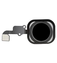 iPhone 6 PLUS Home Tuşu Flex SİYAH - Lastikli Çerceveli