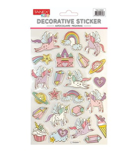 Tanex Yaldızlı Unicorn Serisi Puffy Etiketi TNX-25369