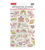 Tanex Yaldızlı Unicorn Serisi Puffy Etiketi TNX-25369