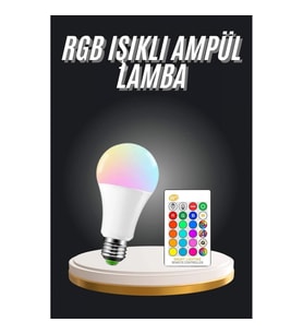 Mey İthalat® Ambiyans Aydınlatma RGB Led Lamba Kumandalı Renk Değiştirebilen