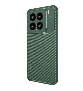 Xiaomi Mi 15 Kılıf Auto Focus Karbon Kapak - Koyu Yeşil