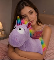 Sevimli Mor Unicorn Peluş Oyuncak – Yumuşacık Unicorn Sevgiliye Kıza Doğum Günü ve Özel Günler İçin Yumuşacık Hediye