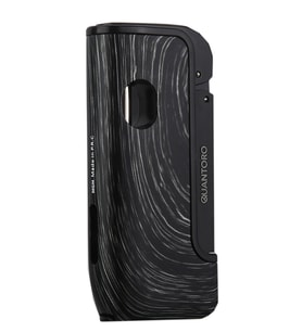 Quantoro Tek Torch Pürmüz Delicili Siyah Ahşap Desenli Metal Puro Çakmağı