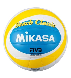 Mikasa Bv543C-Vxb-Ysb Sent. Deri Plaj Voleybol Topu (Beyaz-Mavi)