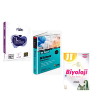 11. Sınıf Karekök Fizik Aydın Kimya ve Palme Biyoloji Soru Bankası Seti 3 Kitap