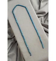 Hematit Doğal Taş Parlak Mavi Silindir Kesim 3x3mm Dizi [AA]
