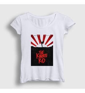 Presmono Kadın Beyaz Karate Kid Jackie Chan T-Shirt 335622tt