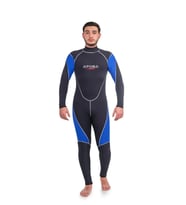 Apnea Sport 3 mm Uzun Dalış Elbise SİYAH/MAVİ-XL
