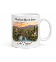 Memleketimin Manzarası Baskılı Kupa Bardak Hediye Nostaljik Memleket Kupası