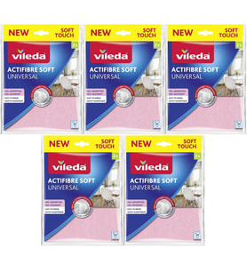 Vileda Actifibre Soft Universal New Soft Touch (Paket içi 2 Li) (5 Li Set)