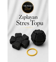 Zıplayan Stres Topu Clicker Stres Topu – Lastik Mekanizmalı 3D Baskı Mekanik Fidget Oyuncak