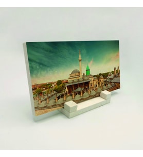 Konya Mevlana TürbesiBaskılı Doğaltaş Masaüstlük