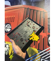 Pikachu Tasarımlı 3D Motosiklet Pleksi Plakalık