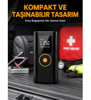 Dijital Göstergeli Taşınabilir Ha Kompresörü Güçlü Şişirme Performansı Yeni Nesil