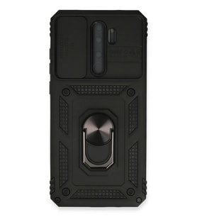 Redmi Note 8 Pro Kılıf Pars Lens Yüzüklü Silikon - Siyah