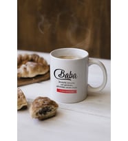 giftcrea Babalar Günü Porselen Kupa , Kişiselleştirilebilir İsme Özel Kulplu Kupa, Mug Bardak