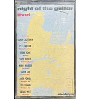 (Plak Değildir KASET tir) Kaset Night Of The Guitar Live! Kaset