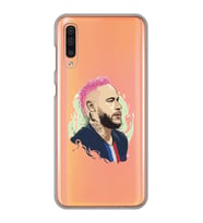 Samsung Galaxy A70 Uyumlu Neymar Tasarımlı Şeffaf Telefon Kılıfı