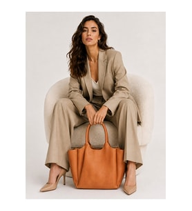 Glanzia Aria Sky Crossbody Açık Mavi Kadın Omuz Çantası Günlük Kullanım Şık Minimal Tasarım