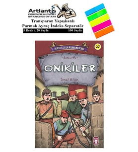 On İkiler İsmail Bilgin 95 Sayfa Karton Kapak 1 Adet Fosforlu Transparan Kitap Ayraç 1 Paket (Siyah)