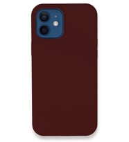 Newface Apple iPhone 12 Kılıf Lansman Legant Silikon - Bordo
