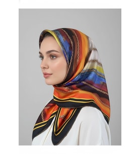 Halka Zincir Desenli Soft Eşarp Desen 1 Renk 6