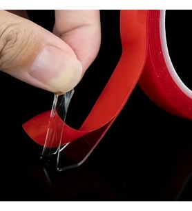 Silikon Çift Taraflı Montaj Bantı Şeffaf Tape 25mm X 5mt
