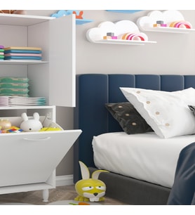 MODİLAYN İNCİ 57x165x30 cm Mutfak Dolabı Oyuncak Dolabı Banyo Dolabı Çok Amaçlı Dolap ARD-133