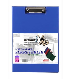 Sekreterlik Kapaklı Mavi A-4 Pvc 1 Adet Okul Büro Ofis Öğrenci