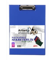 Sekreterlik Kapaklı Mavi A-4 Pvc 1 Adet Okul Büro Ofis Öğrenci