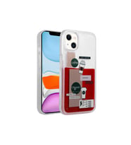Apple iPhone 14 Plus Uyumlu Kılıf Desenli Sıvılı Zore Drink Silikon Kapak (Model 1)