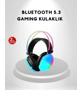 Rgb Işıklı Kablosuz Kulaklık Bluetooth 5.3 800mah Ergonomik Ipx4 Dayanıklı