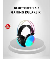 Rgb Işıklı Kablosuz Kulaklık Bluetooth 5.3 800mah Ergonomik Ipx4 Dayanıklı