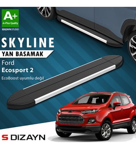 S-Dizayn Ford EcoSport 2 Skyline Aluminyum Yan Basamak 173 Cm 2012-2022 A+ Kalite