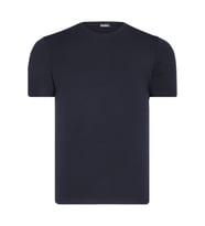 T8569 DEWBERRY BİSİKLET YAKA ERKEK T-SHIRT-DÜZ LACİVERT