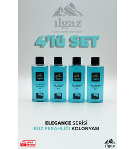 Ilgaz Buz Ferahlığı Kolonyası 4'lü Set 80 Derece 400 ml Elegance Series