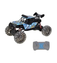Drift ve Akrobasi Yapan  Yan Gidebilen LED Işıklı RC Arazi Aracı – 1:8 Ölçek, Şarjlı Jeep