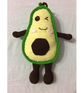 Avokado Bebek Uyku Arkadaşı Amigurumi Organik Oyuncak