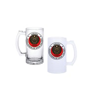 Ghostbastır Design Gençlerbirliği Spor Kulplu Bira Bardağı Buzlu veya Şeffaf Seçenekli 079