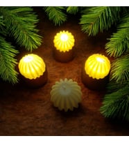 VIP KALİTE 12 ADET YILBAŞI NOEL MUMU LED IŞIKLI MUM PİLLİ GÜN IŞIĞI MUM YILBAŞI MUMU SÜSLERİ LED