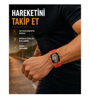 Mey İthalat® IP67 Suya Dayanıklı Akıllı Saat Uzun Pil Ömürlü Yeni Nesil