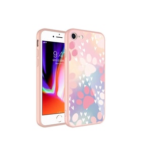 Apple iPhone 8 Uyumlu Kılıf Kamera Korumalı Desenli Sert Silikon Zore Epoksi Kapak (Model 4)