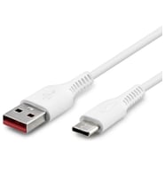 Fio Plus FP03 Type-C Hızlı Şarj Özellikli Akım Koruyuculu Şarj ve Data Kablosu 6A (Beyaz)