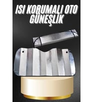 Araba Ön Cam Güneşliği Katlanabilir Oto Güneşlik Tüm Araç Modellerine Uygun