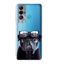 PrintiFy Tecno Pova Neo ile Uyumlu Köpek 3 Kamera Korumalı Şeffaf Kılıf
